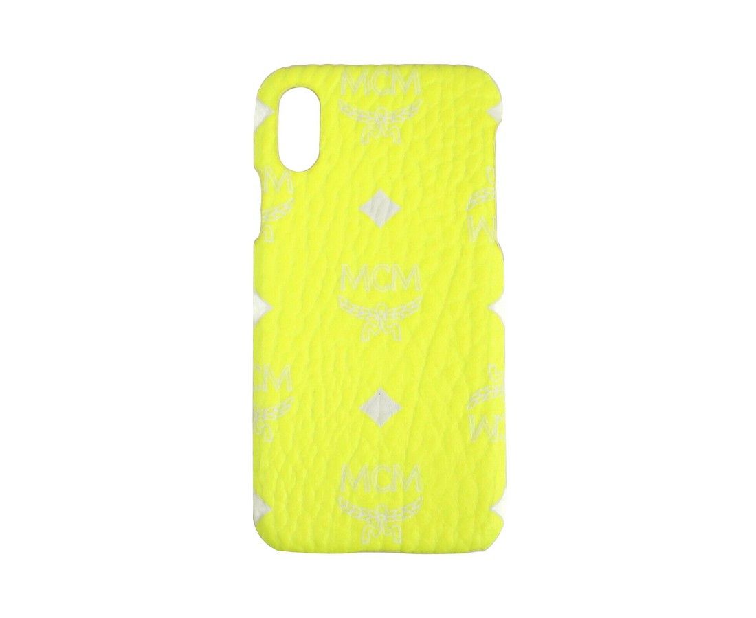 MCM Unisex Neon Yellow Visetos IPhone X / XS Cell Phone Case Size ONE SIZE - 2 Thumbnail
