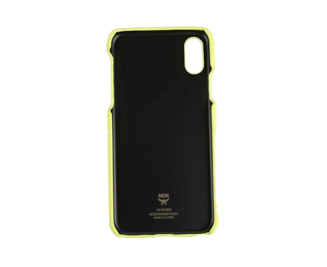 MCM Unisex Neon Yellow Visetos IPhone X / XS Cell Phone Case Size ONE SIZE - 3 Thumbnail