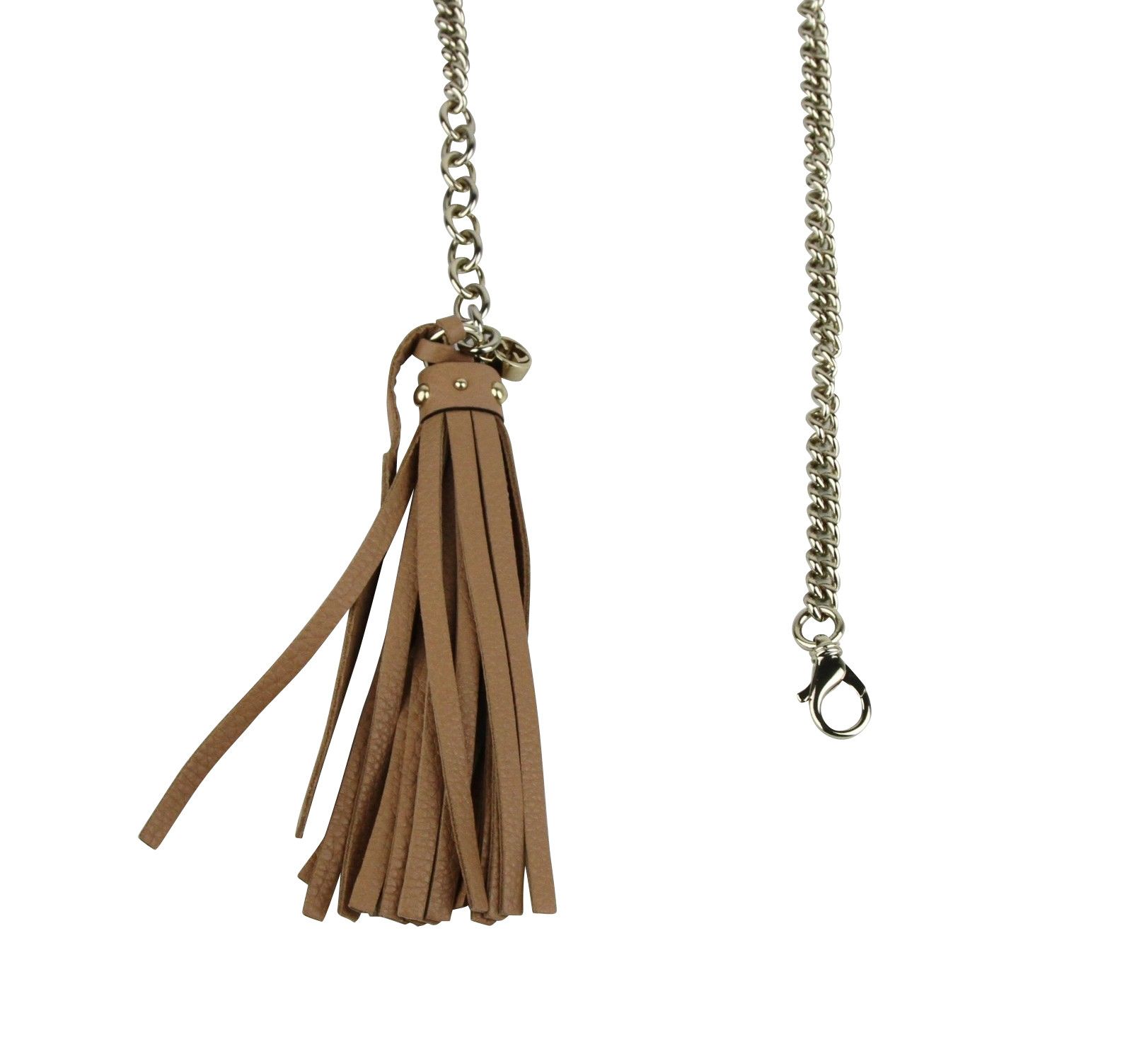 Gucci Women's Chain Tassel Gold / Beige Leather Belt (85 / 34) Size ONE SIZE - 2 Thumbnail
