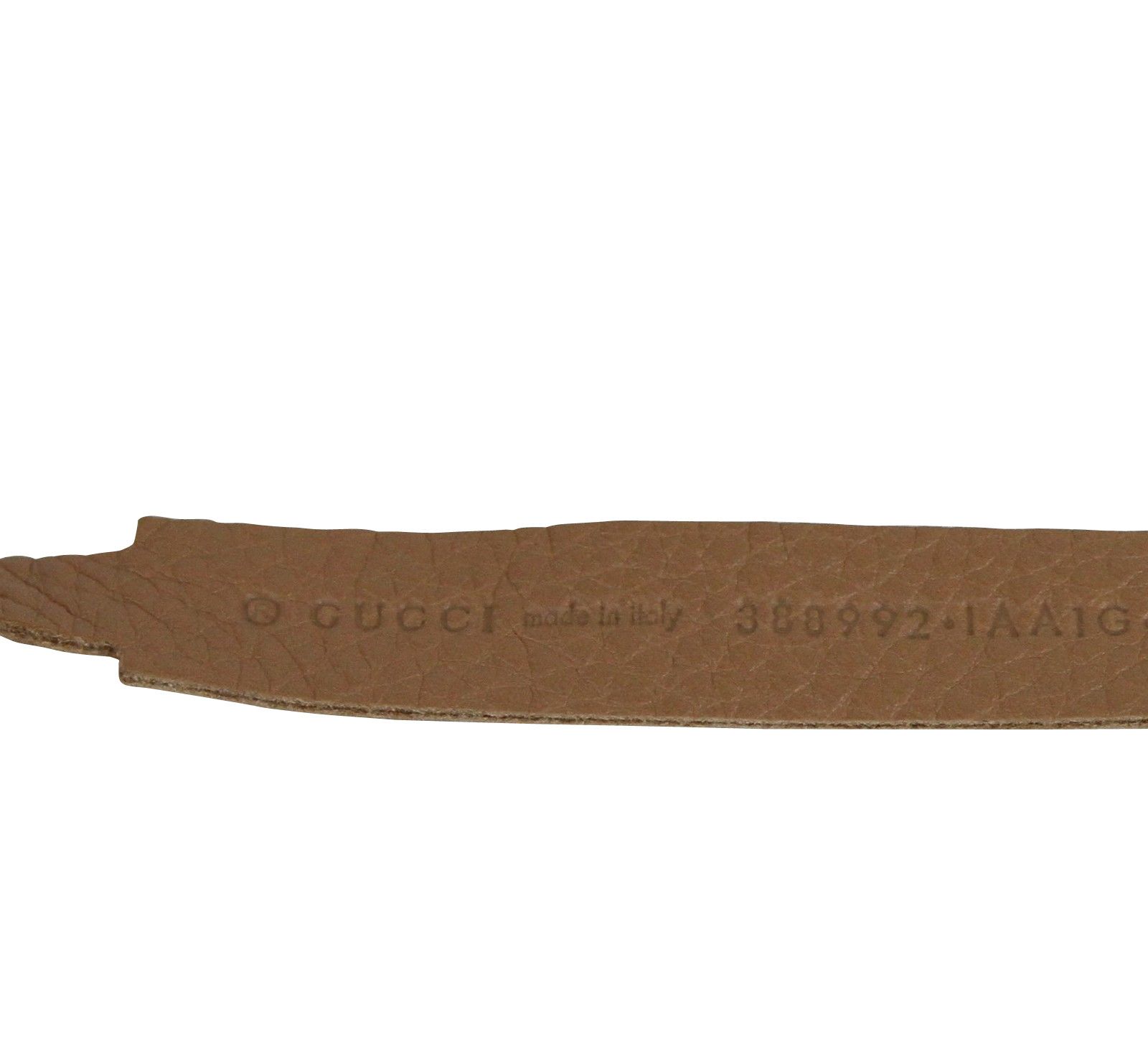 Gucci Women's Chain Tassel Gold / Beige Leather Belt (85 / 34) Size ONE SIZE - 6 Thumbnail