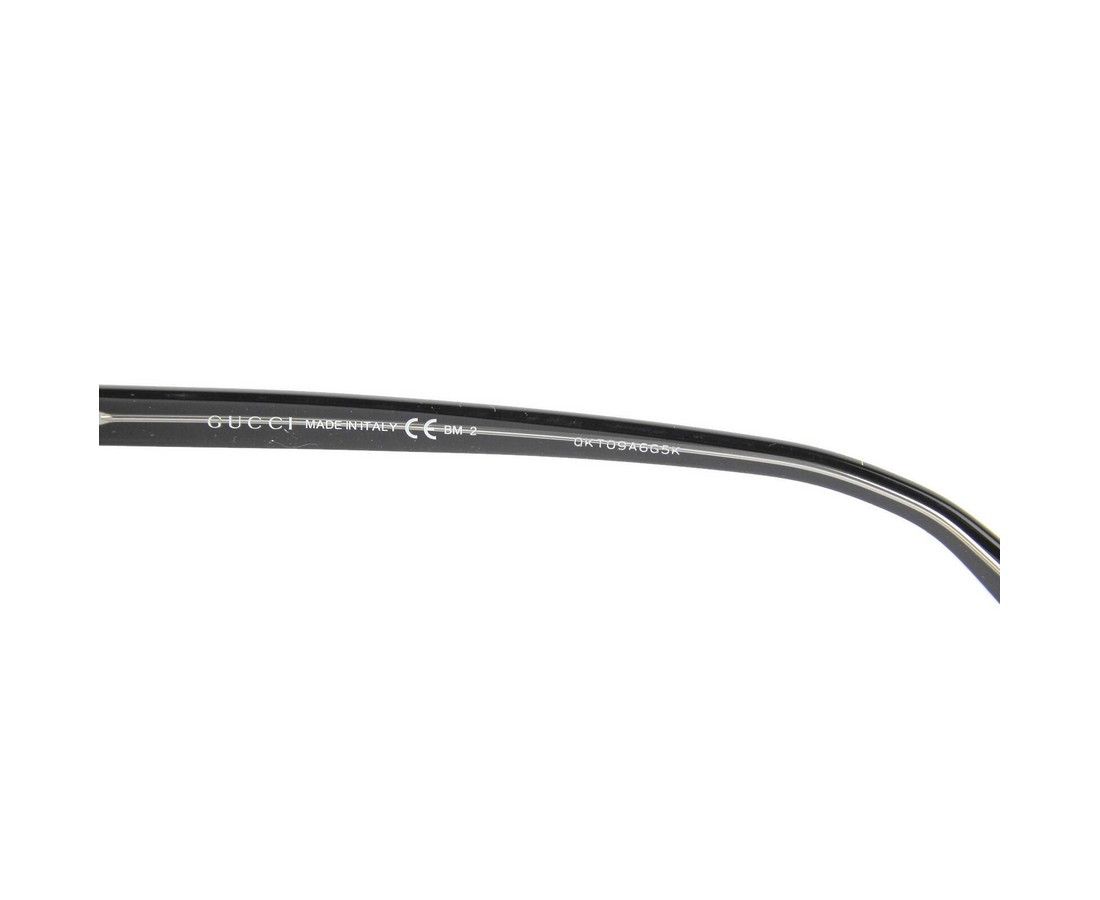 Gucci Unisex Black / Gray Plastic Round Frame Sunglasses GG Size ONE SIZE - 8 Thumbnail