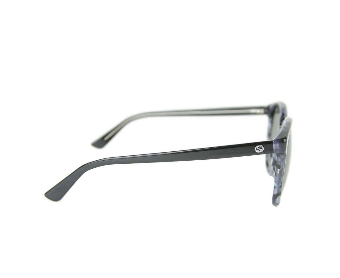 Gucci Unisex Black / Gray Plastic Round Frame Sunglasses GG Size ONE SIZE - 5 Thumbnail