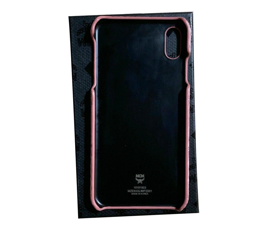 MCM Unisex Pink Bunny Rabbit Visetos IPhone XS Max Case Size ONE SIZE - 2 Thumbnail