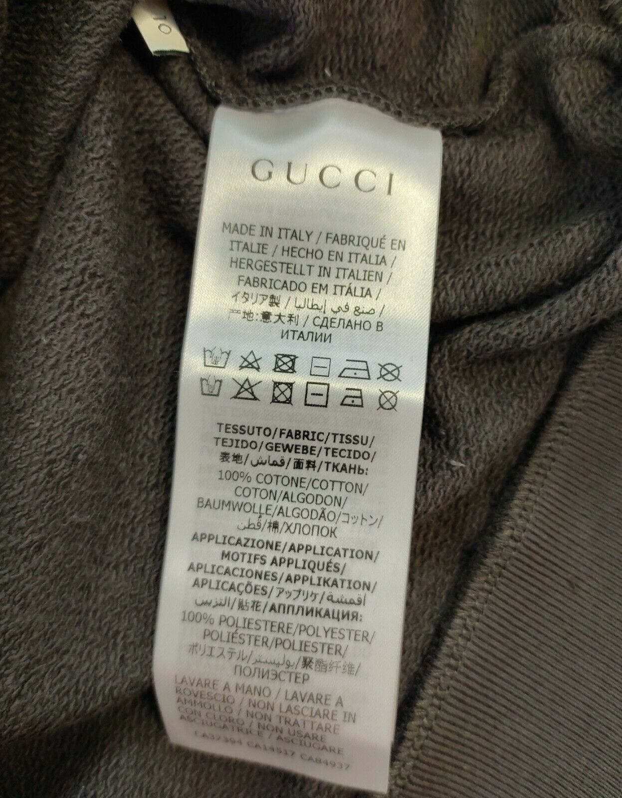 Gucci Boys Black Cotton Logo Print Dragon Patch Sweatshirt 10 XS Size US XS / EU 42 / 0 - 5 Thumbnail