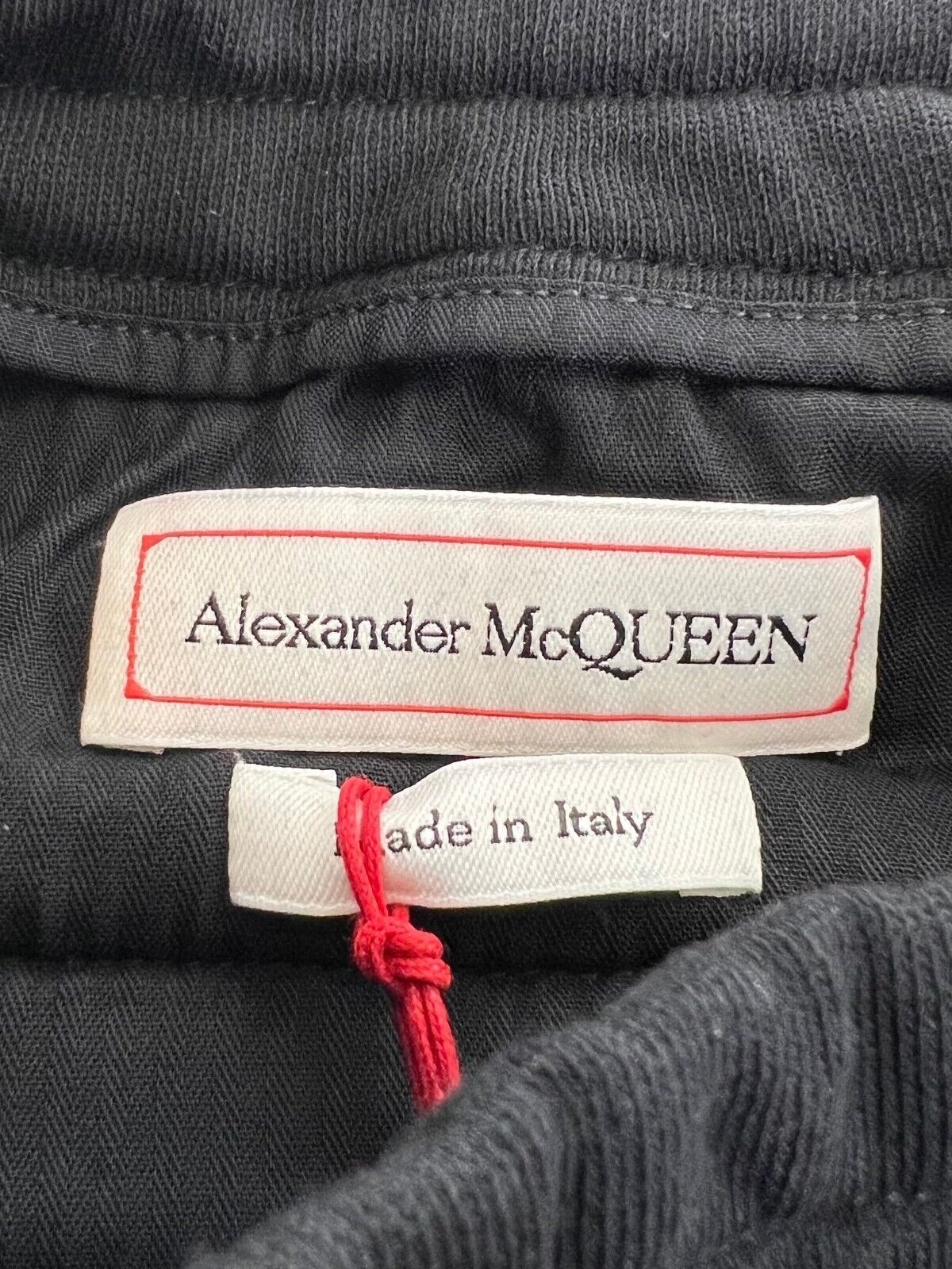 Alexander McQueen Men's Black Cotton Short w/Green Dragon Patch Size US L / EU 52-54 / 3 - 4 Thumbnail