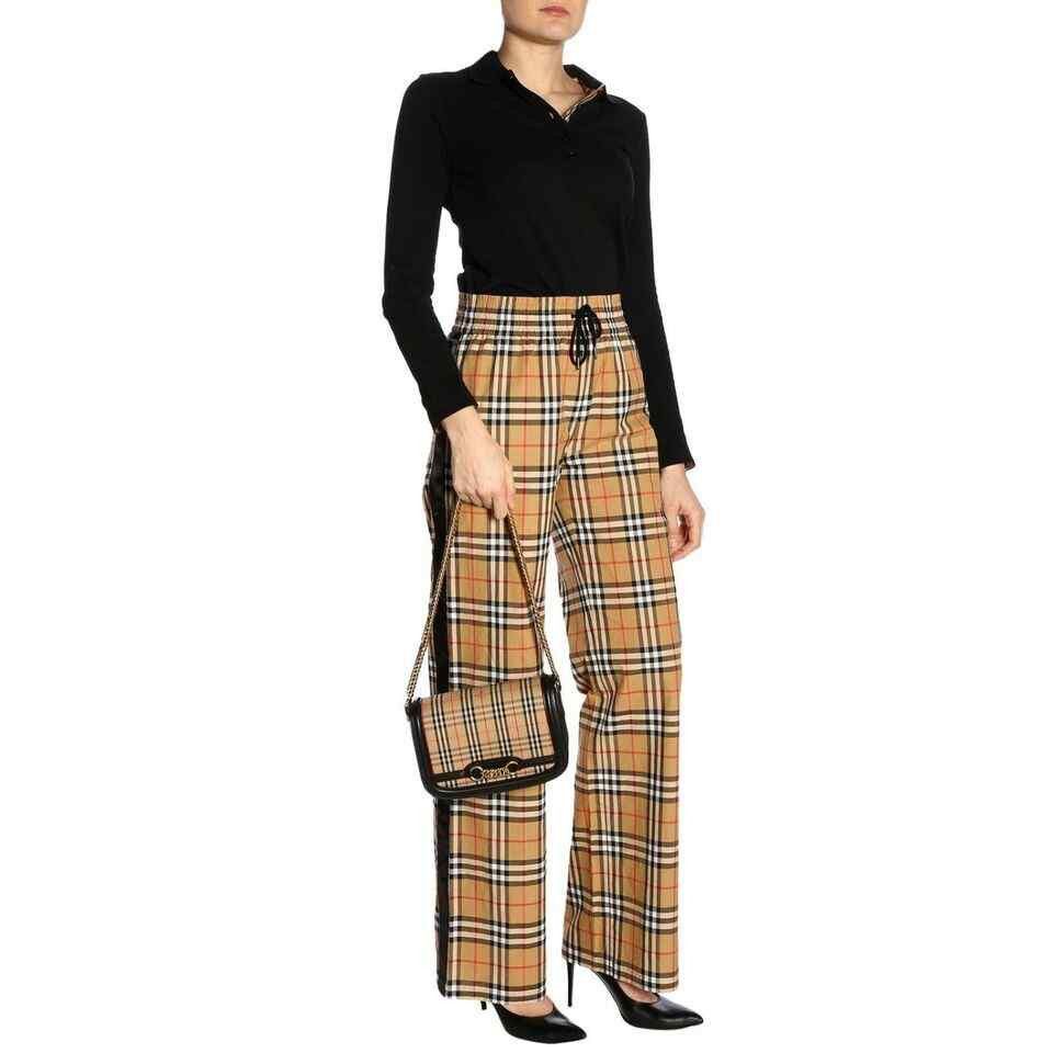 Burberry Women's House Check Canvas Small Chain Link Shoulder Bag Size ONE SIZE - 3 Thumbnail