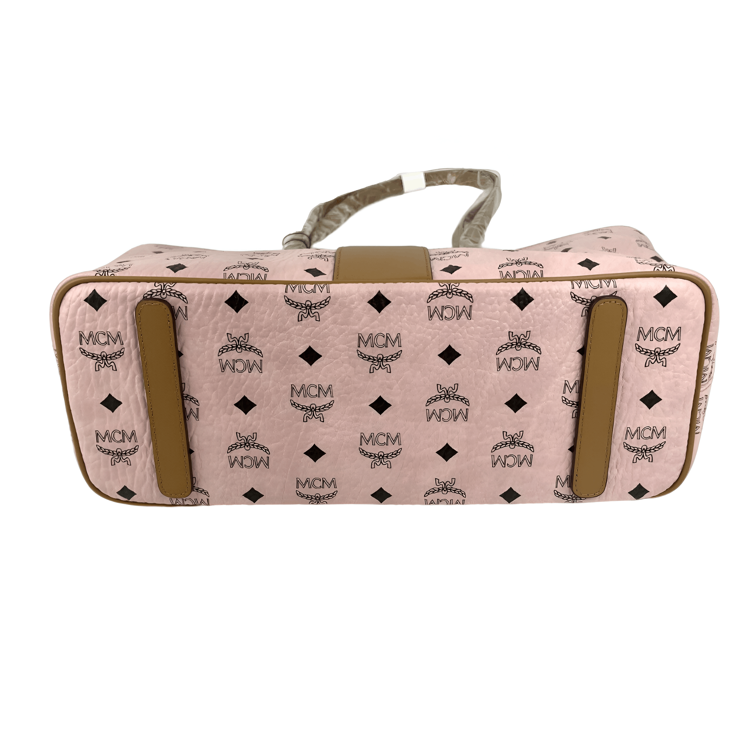 Women's Anya Pink Monogram Visetos Canvas Medium Shopper