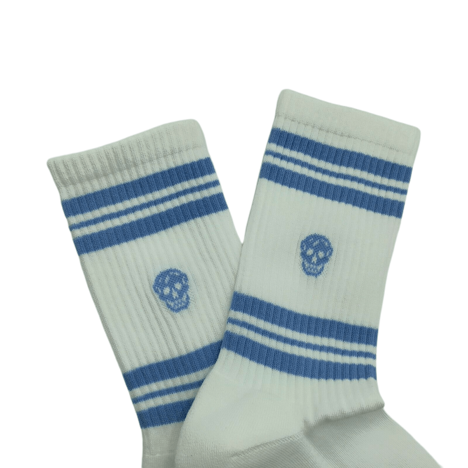 Alexander McQueen Women's White Mid-Calf Skull Sport Socks M Size ONE SIZE - 2 Thumbnail