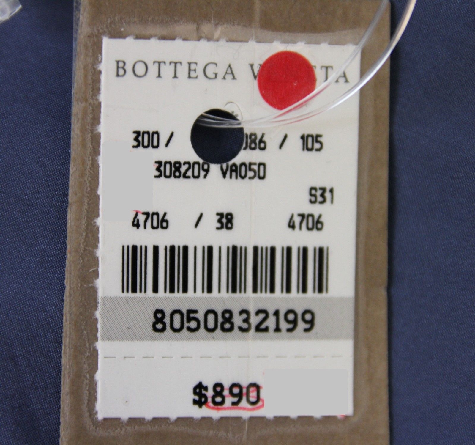 Bottega Veneta Women's Button Up Blue Silk Long Sleeve Shirt (38) Size XS / US 0-2 / IT 36-38 - 7 Thumbnail