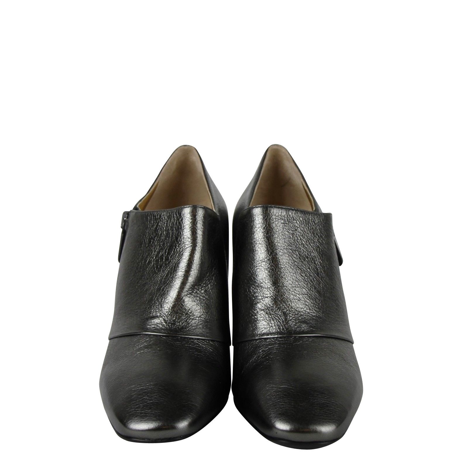 Bottega Veneta Women's Ankle Grey Metallic Leather Booties (40.5 G / 10.5 Size US 10.5 / IT 40.5 - 2 Thumbnail
