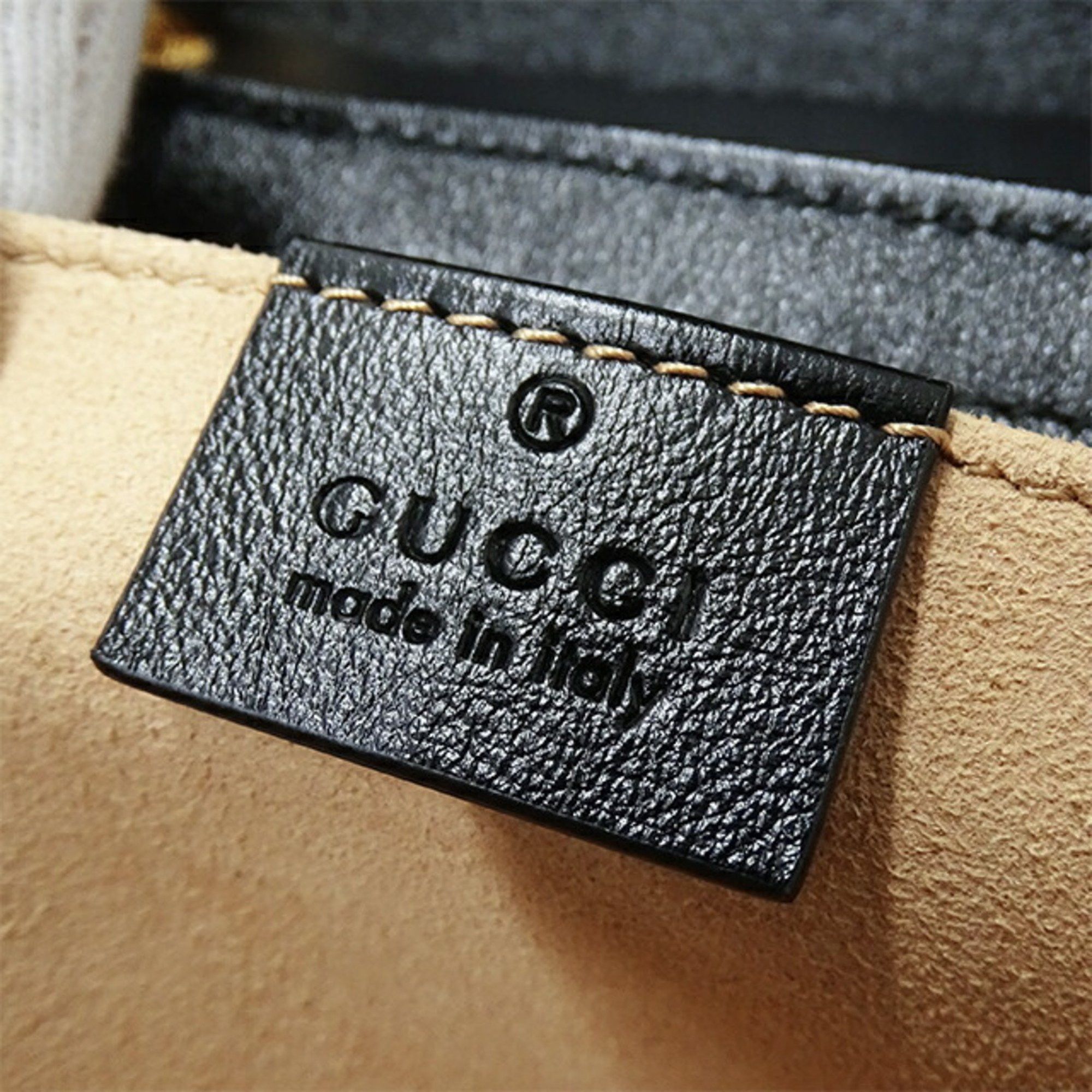 Gucci Gg Marmont Beige Canvas Shoulder Bag (Pre-Owned) Size ONE SIZE - 8 Thumbnail