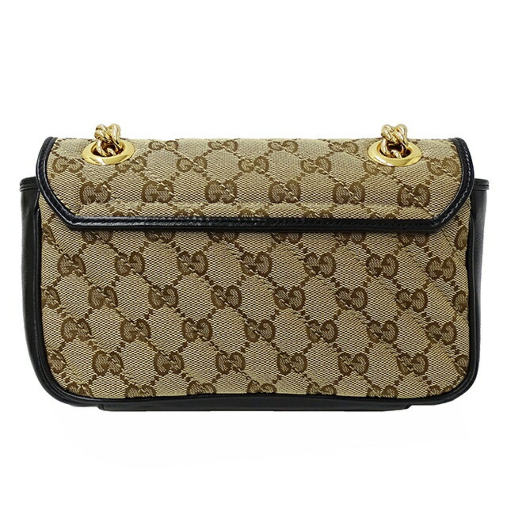 Gucci Gg Marmont Beige Canvas Shoulder Bag (Pre-Owned) Size ONE SIZE - 2 Thumbnail