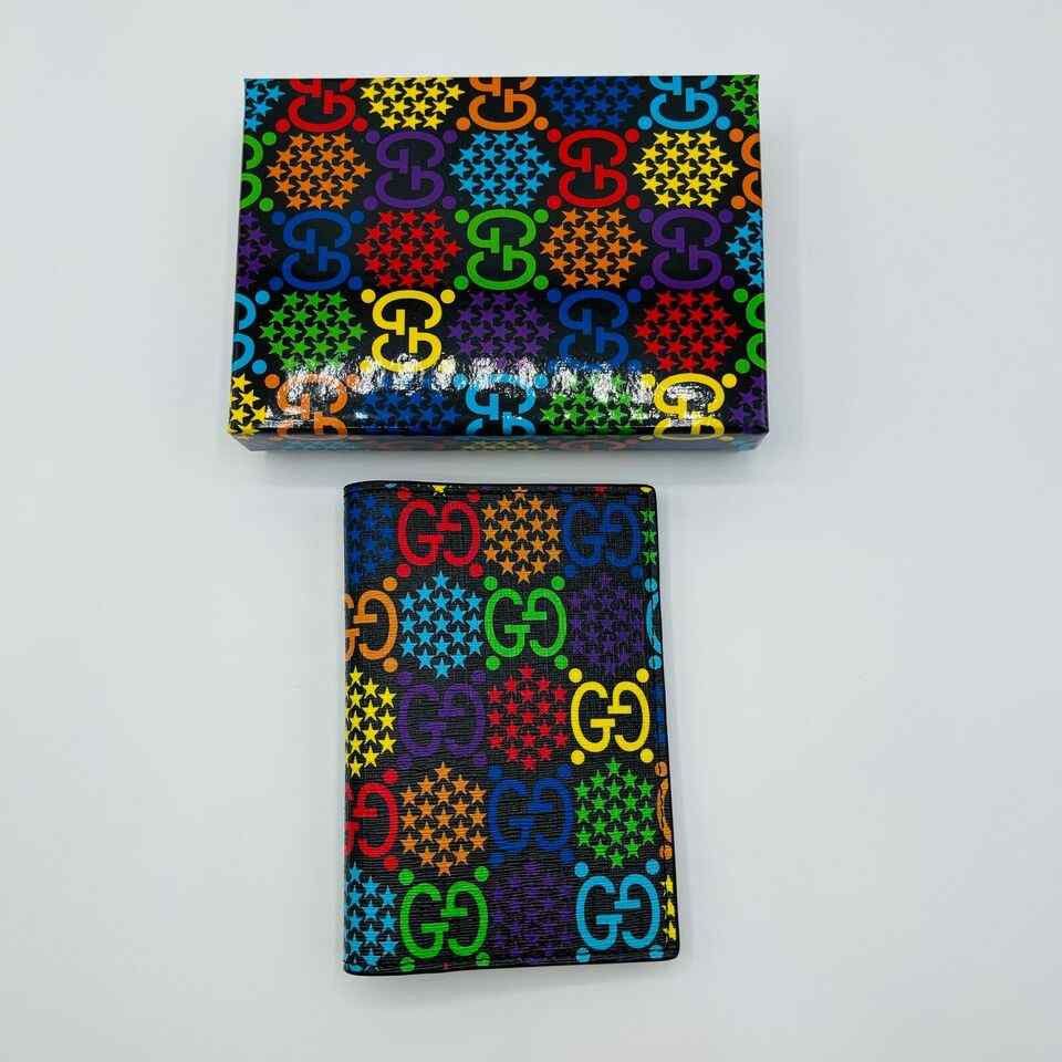 Gucci Unisex Rainbow Supreme GG Leather Psychedelic Passport Size ONE SIZE - 2 Thumbnail