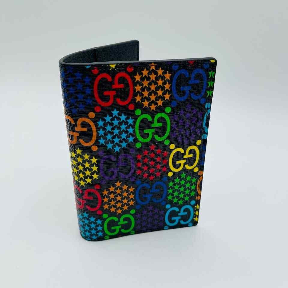Gucci Unisex Rainbow Supreme GG Leather Psychedelic Passport Size ONE SIZE - 4 Thumbnail