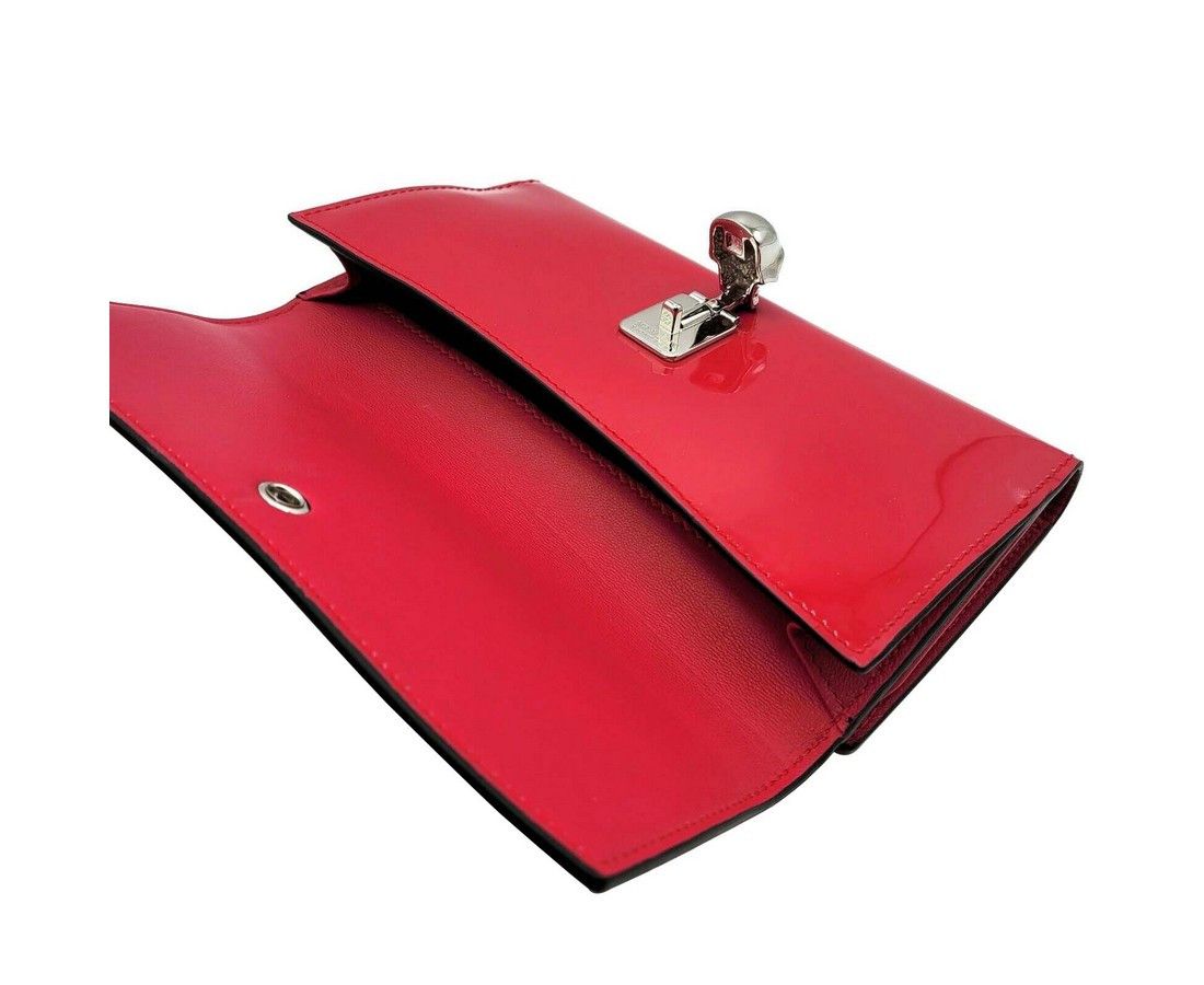 Alexander McQueen Women's Hot Pink Patent Leather Continental Wallet Size ONE SIZE - 6 Thumbnail