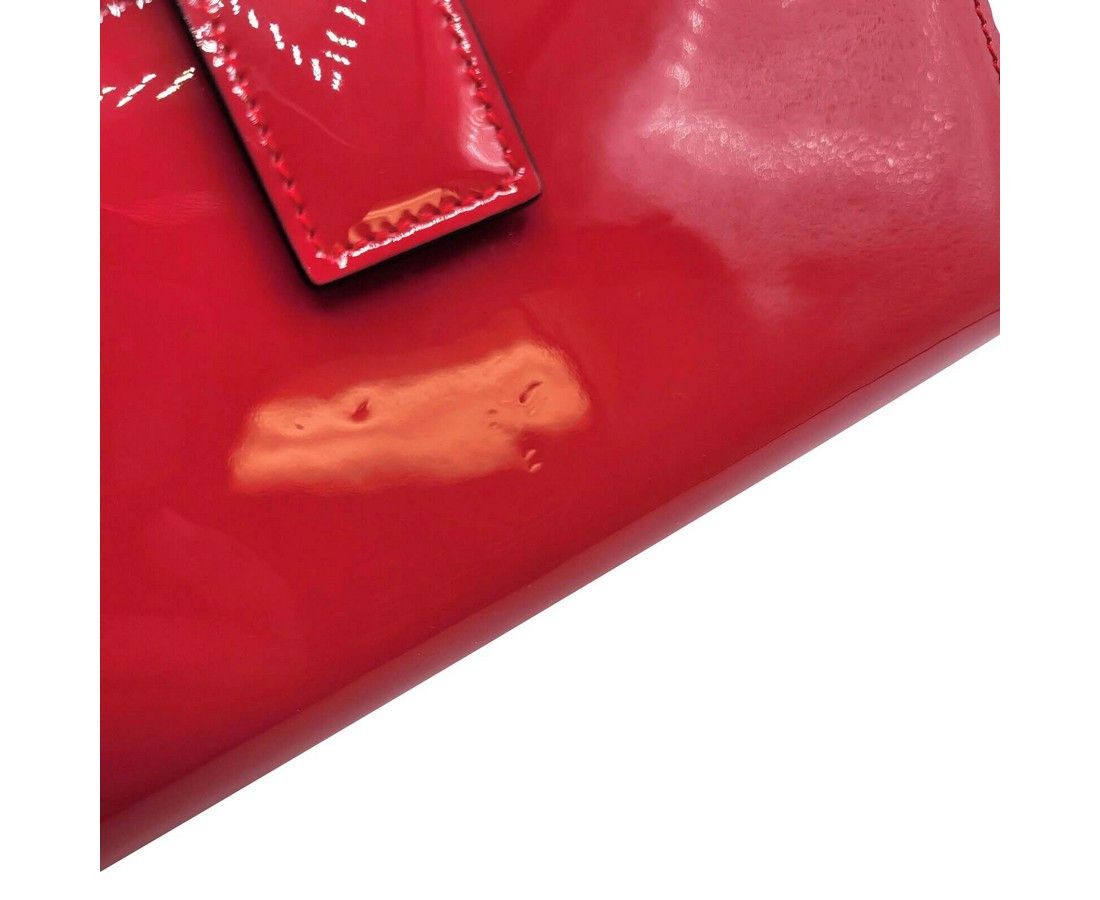 Alexander McQueen Women's Hot Pink Patent Leather Continental Wallet Size ONE SIZE - 5 Thumbnail