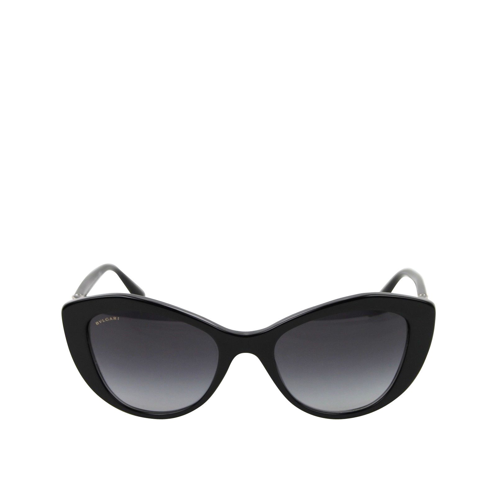 Bvlgari Women's Triangle Crystal Black Plastic Cat Eye Sunglasses Size ONE SIZE - 3 Thumbnail