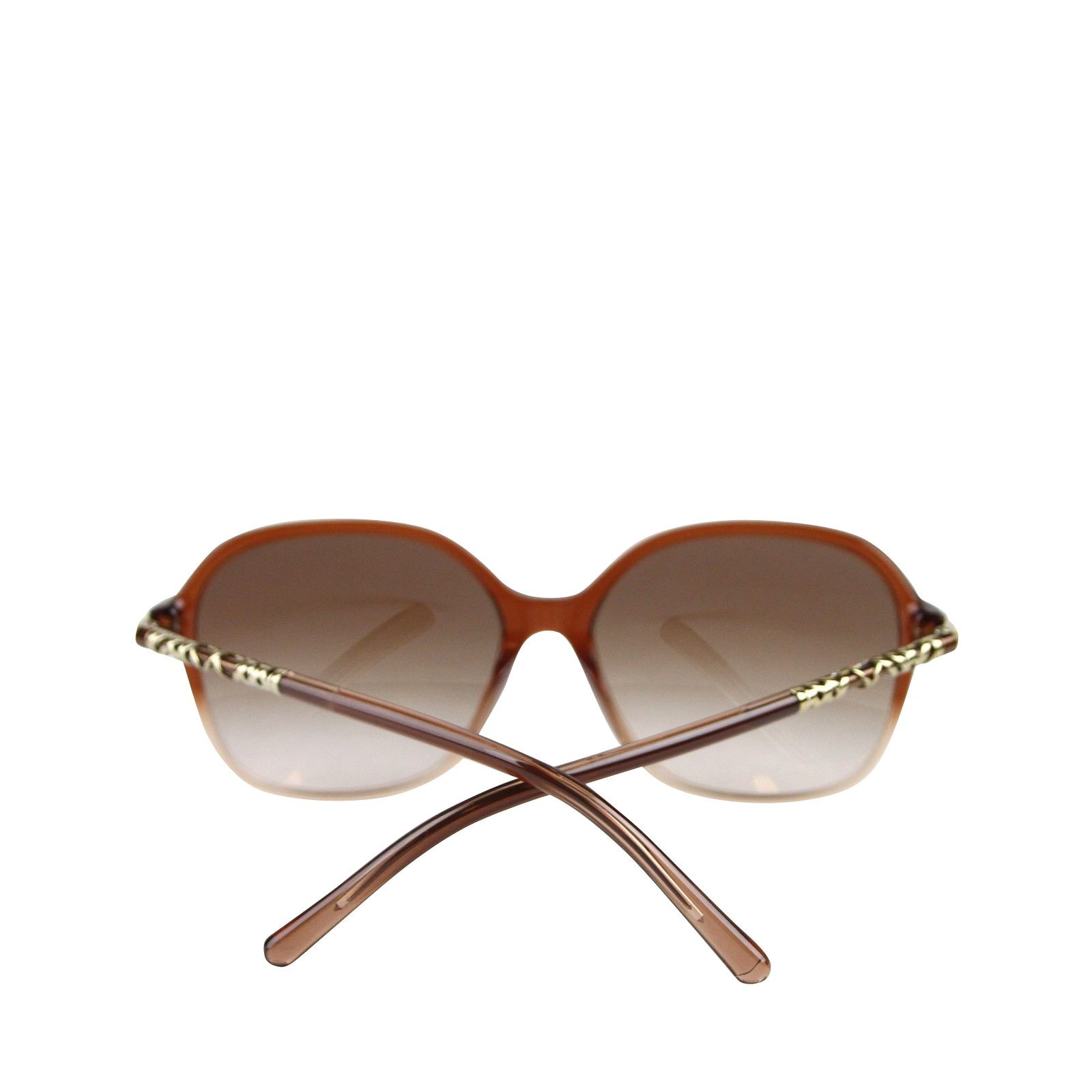 Burberry Unisex Oversized Brown Plastic With Pink Gradient Size ONE SIZE - 8 Thumbnail