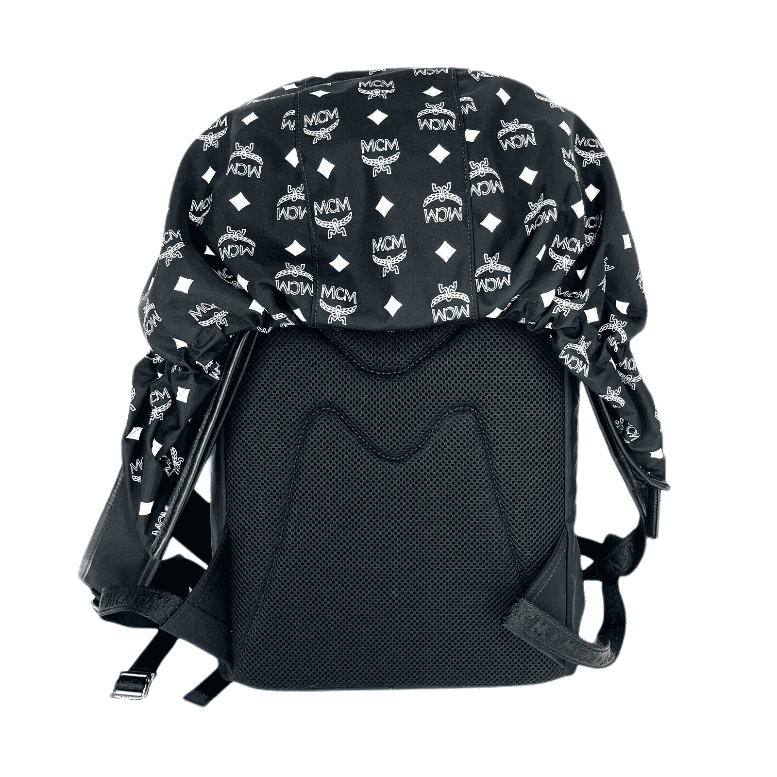 MCM Women's Black Nylon Luft Hoodie Backpack with Detachable Size ONE SIZE - 3 Thumbnail