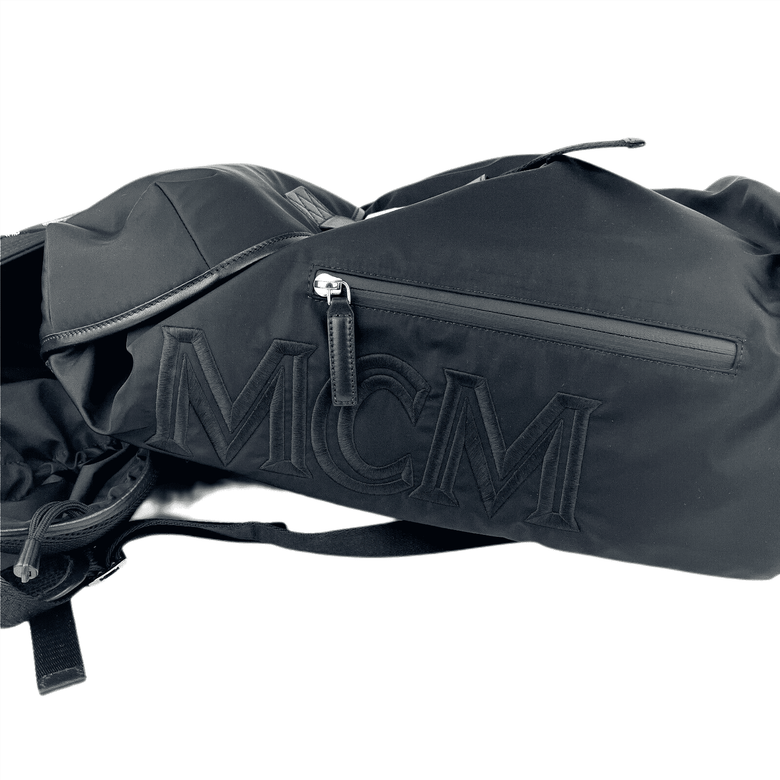 MCM Women's Black Nylon Luft Hoodie Backpack with Detachable Size ONE SIZE - 7 Thumbnail