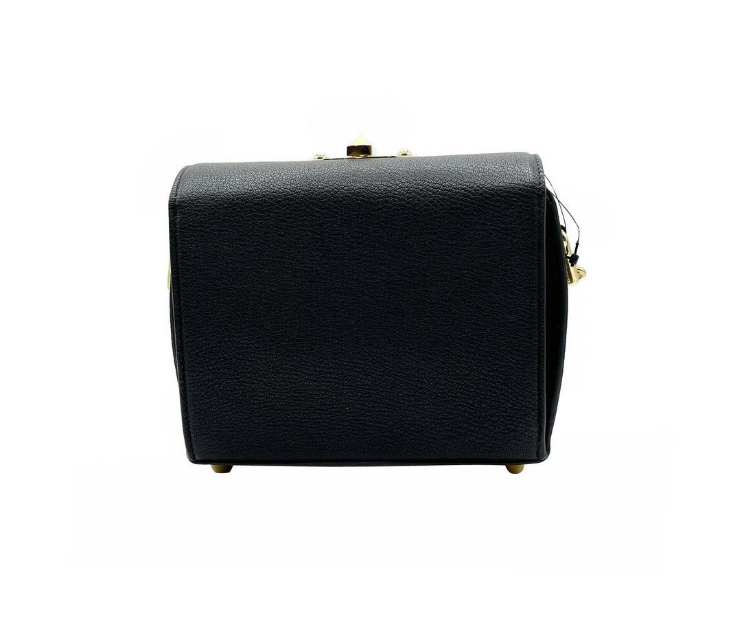 Alexander McQueen Women's Black Leather Box 19 With Gold Hardware Crossbody Size ONE SIZE - 5 Thumbnail