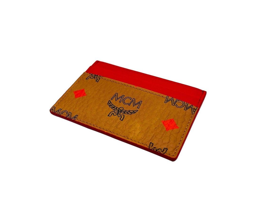 MCM Women's Brown Spectrum Diamond Rainbow Logo Visetos Card Size ONE SIZE - 2 Thumbnail