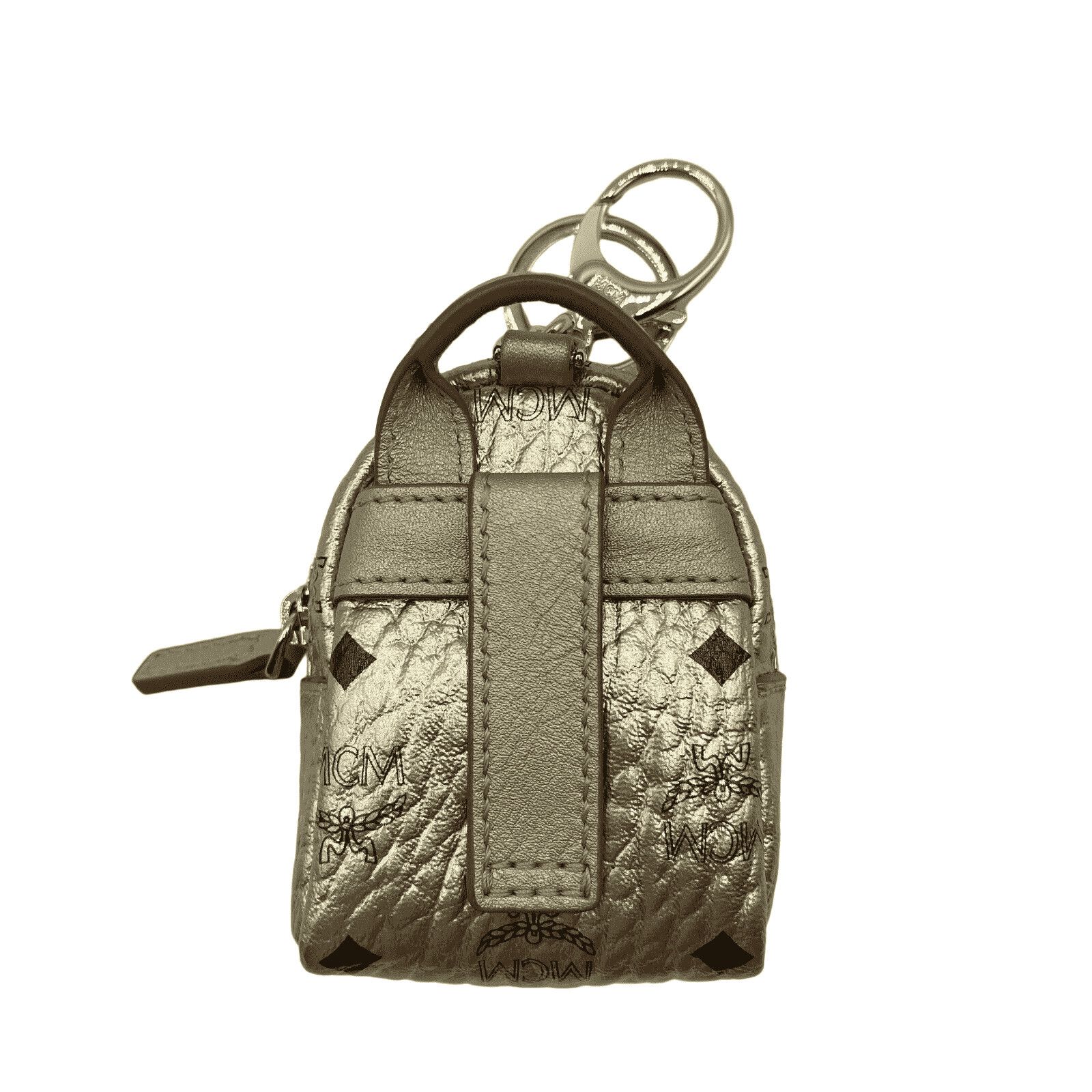 Women's Berlin Gold Visetos Crossbody Mini Bag Charm Key