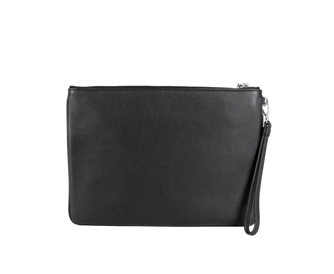 MCM Unisex Black Nappa Leather Studded Robert Wristlet Zip Size ONE SIZE - 3 Thumbnail