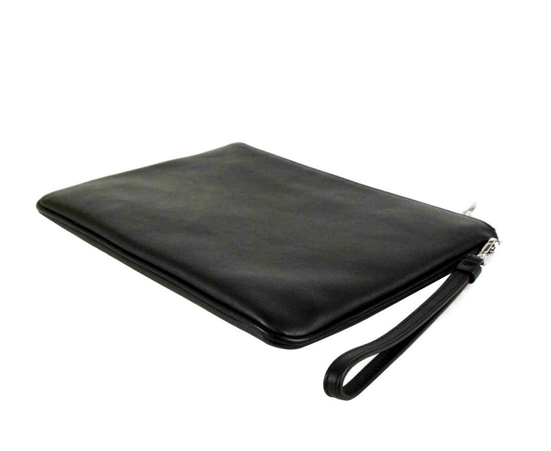 MCM Unisex Black Nappa Leather Studded Robert Wristlet Zip Size ONE SIZE - 4 Thumbnail