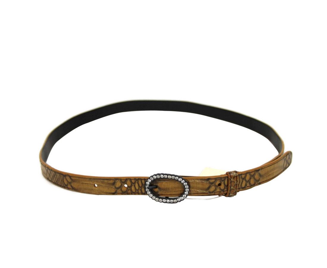Bottega Veneta Women's Brown Python Skinny Belt Size ONE SIZE - 3 Thumbnail