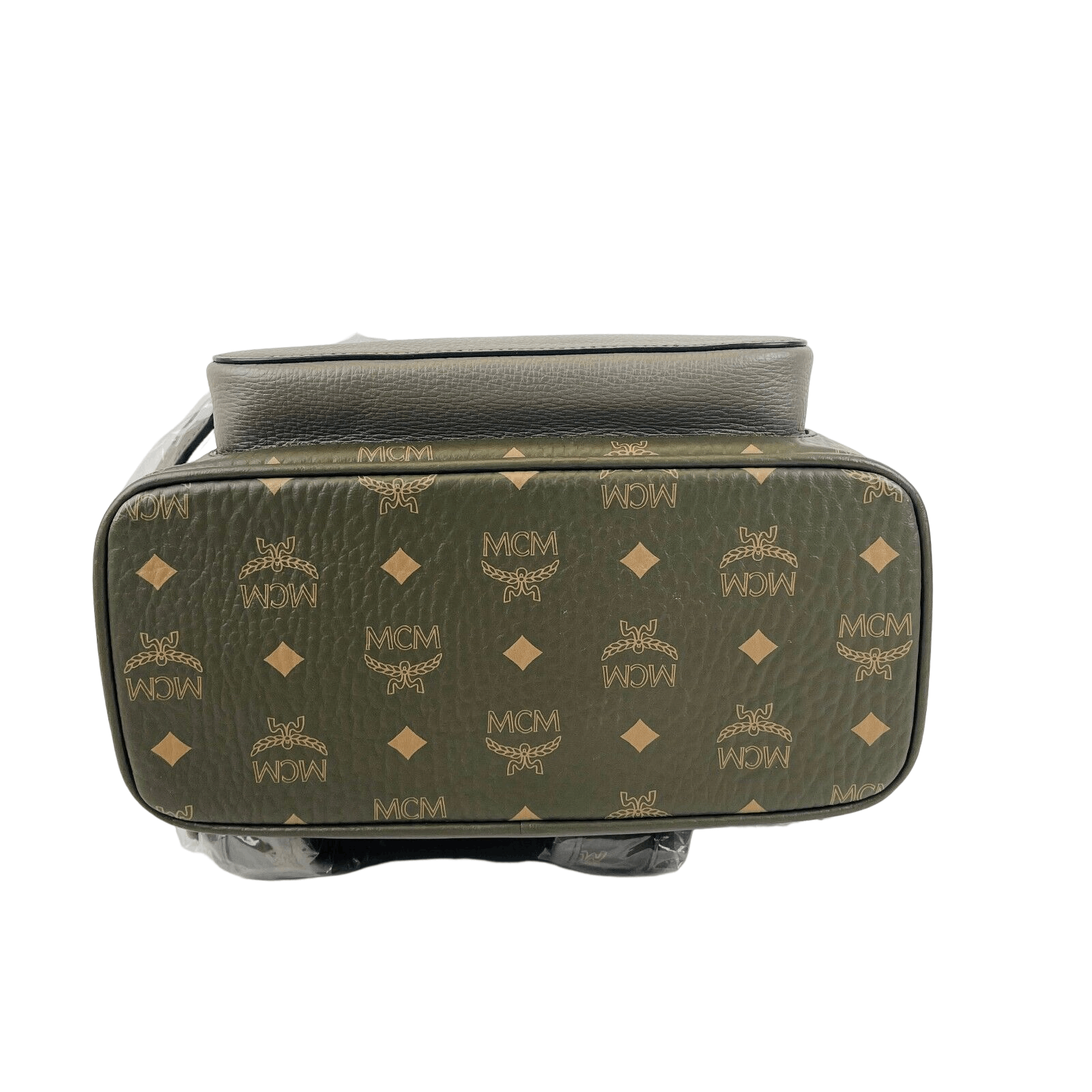 MCM Men Green Sea Turtle Visetos Coated Canvas Small Backpack Size ONE SIZE - 5 Thumbnail