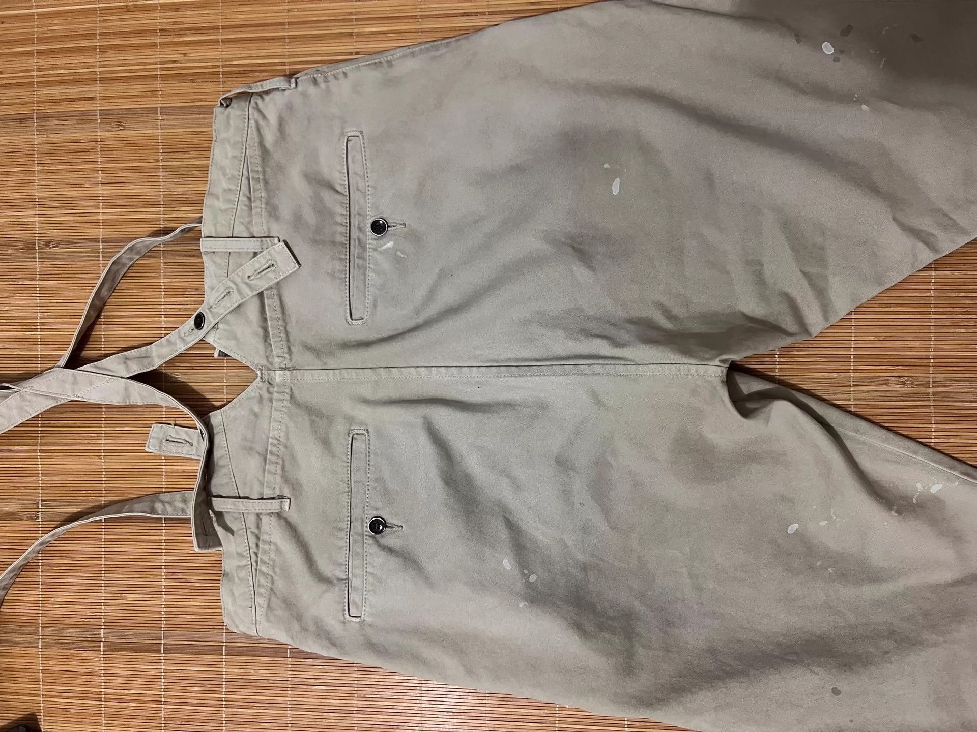 VISVIM 21AW TRAVAILLER BRACES PANTS DMGD