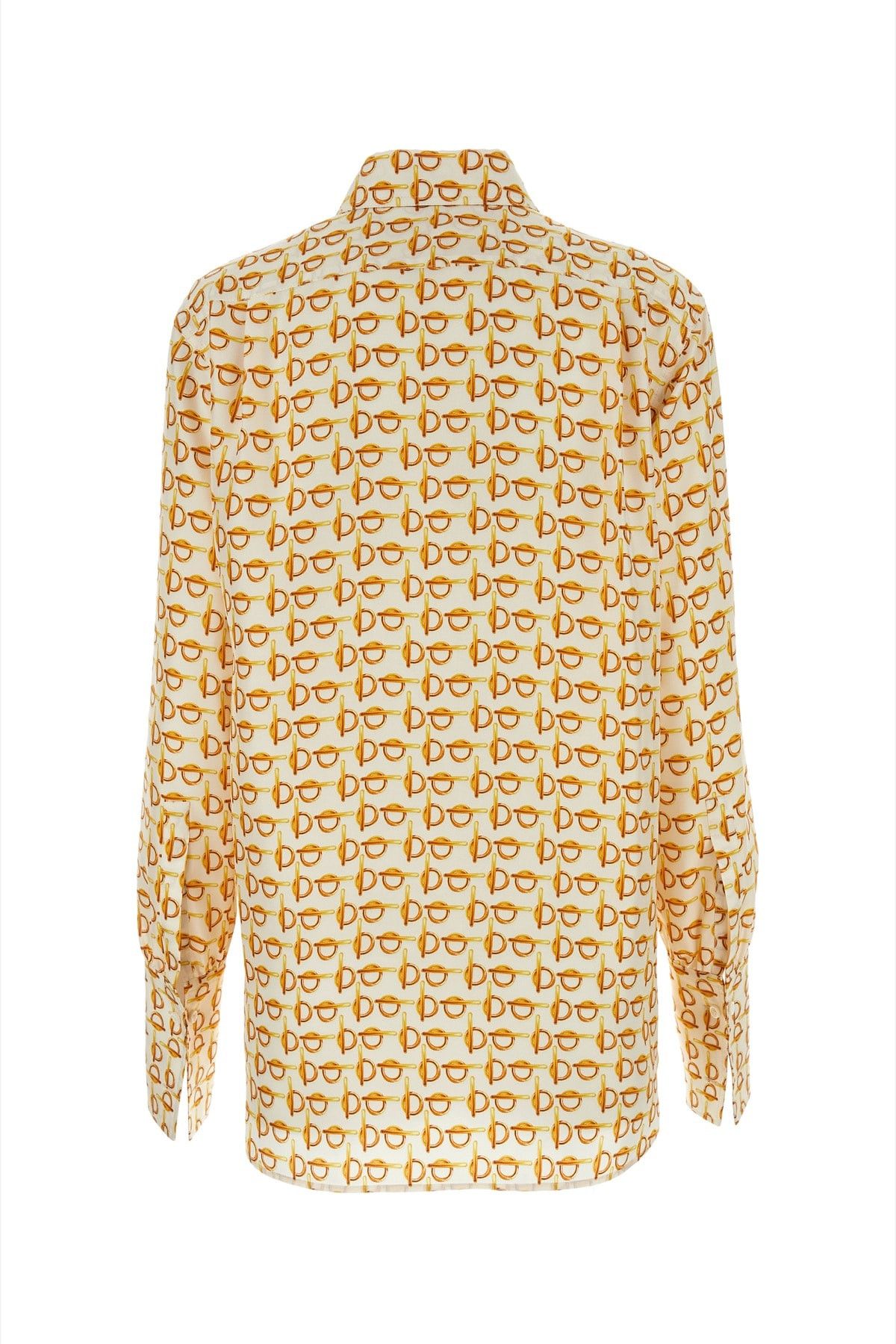Burberry Printed Silk B Shirt Size S / US 4 / IT 40 - 2 Thumbnail