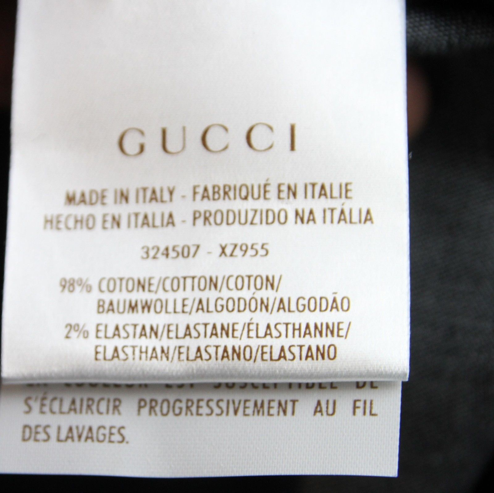 Gucci Women's Stirrup Detail Blue / Gray Cotton Elastane Skinny Size 40" / US 18 - 10 Thumbnail