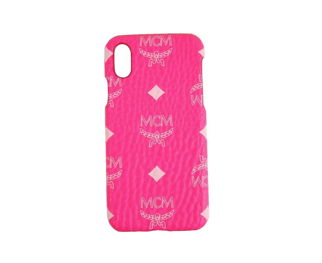 MCM Unisex Neon Pink Visetos IPhone X / XS Cell Phone Case Size ONE SIZE - 3 Thumbnail