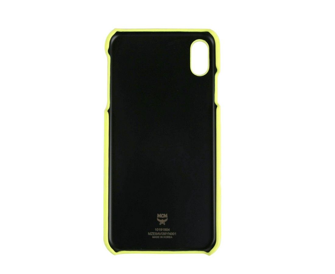 MCM Unisex Neon Yellow Visetos IPhone XS Max Cell Phone Case Size ONE SIZE - 3 Thumbnail