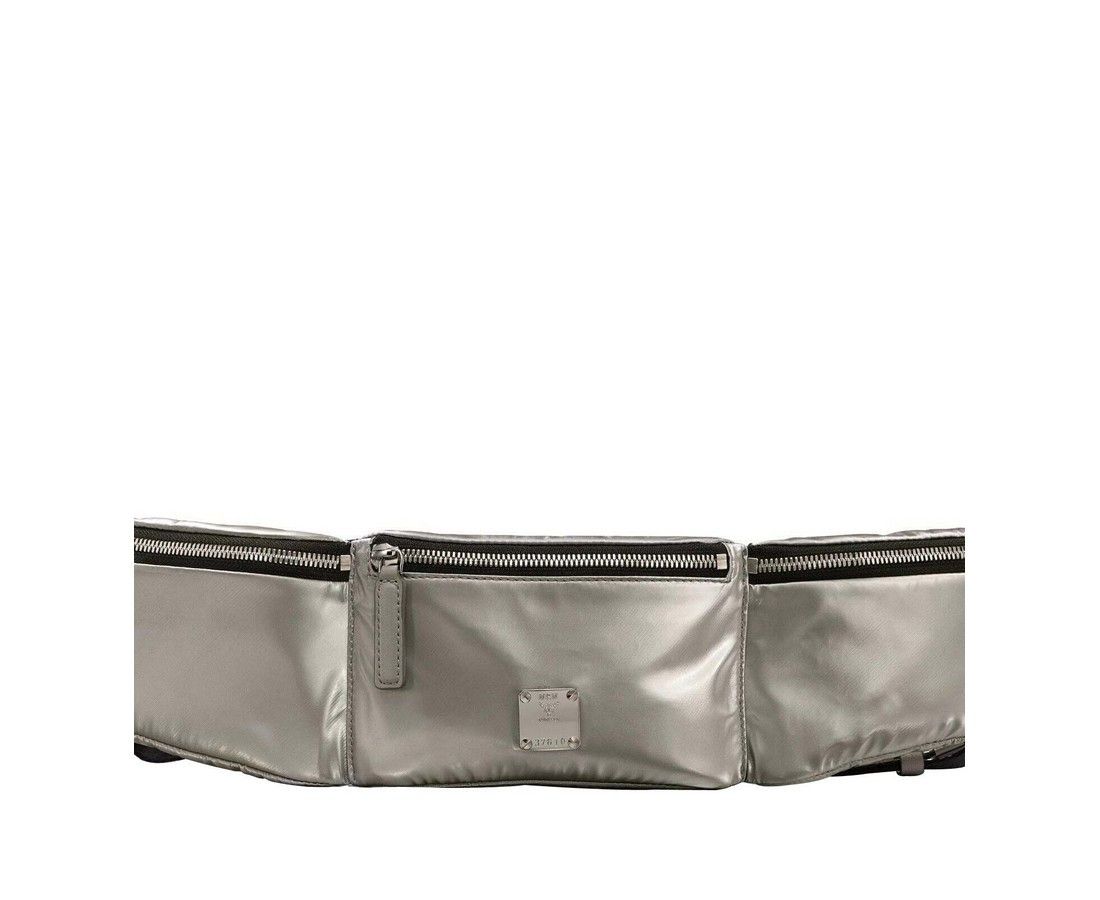 MCM Men's Silver Nylon Jemison Crossbody 2 in 1 Bag Size ONE SIZE - 6 Thumbnail
