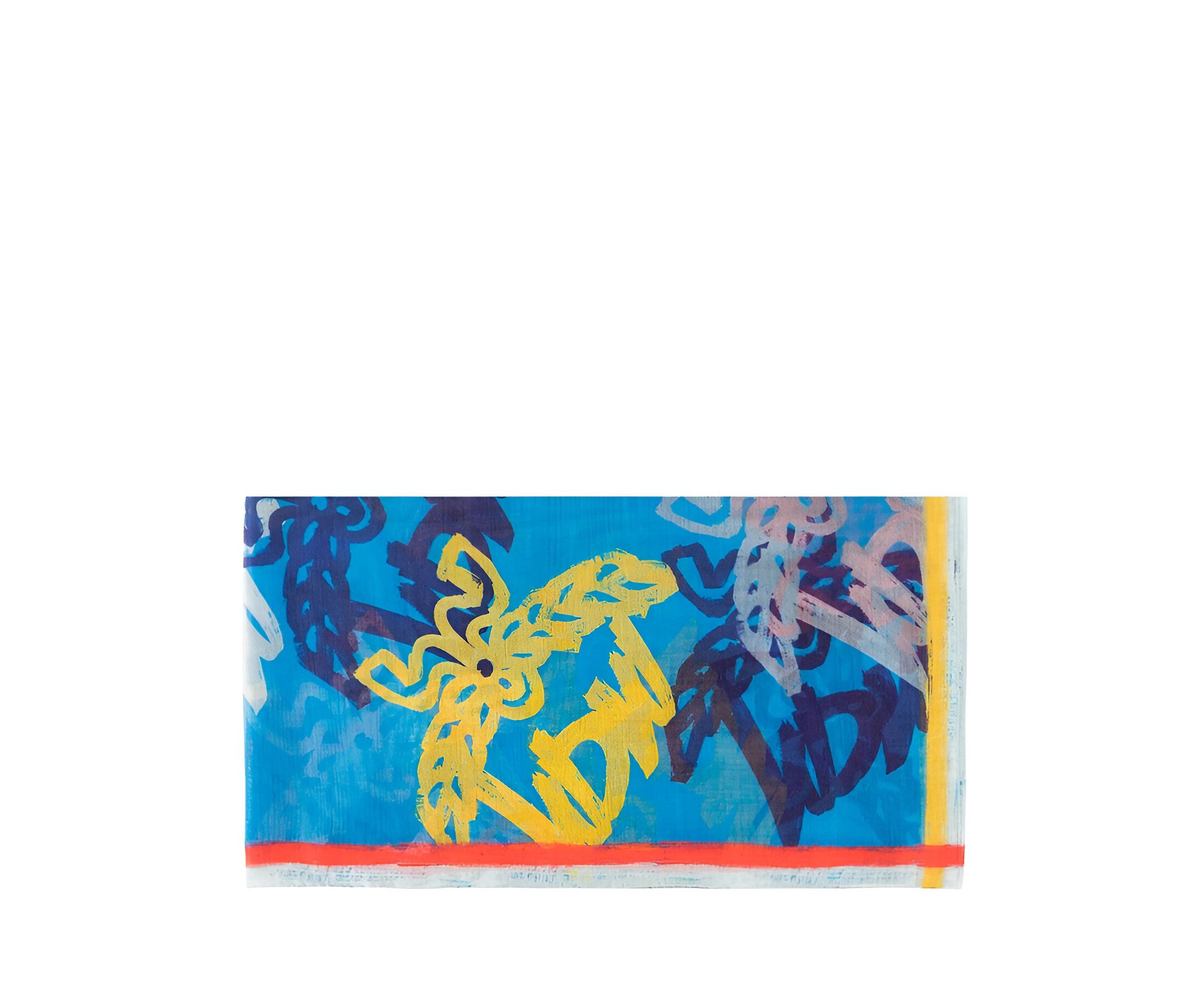 MCM Women's Multicolor Logo Print Silk Wool Large Scarf Shawl Size ONE SIZE - 2 Thumbnail