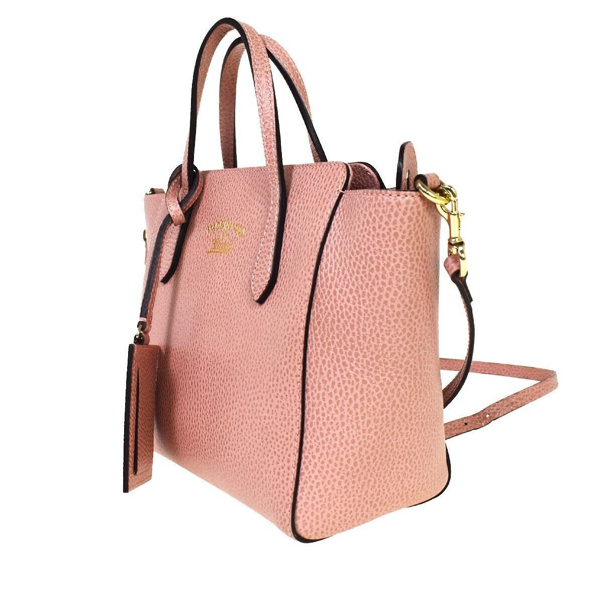 Gucci Swing Pink Leather Handbag (Pre-Owned) Size ONE SIZE - 11 Thumbnail