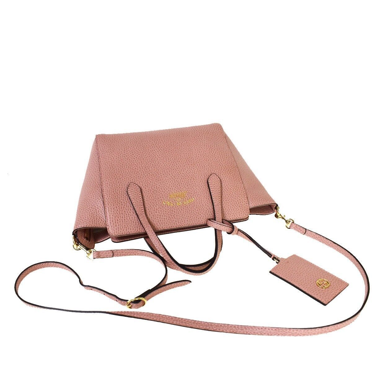 Gucci Swing Pink Leather Handbag (Pre-Owned) Size ONE SIZE - 4 Thumbnail