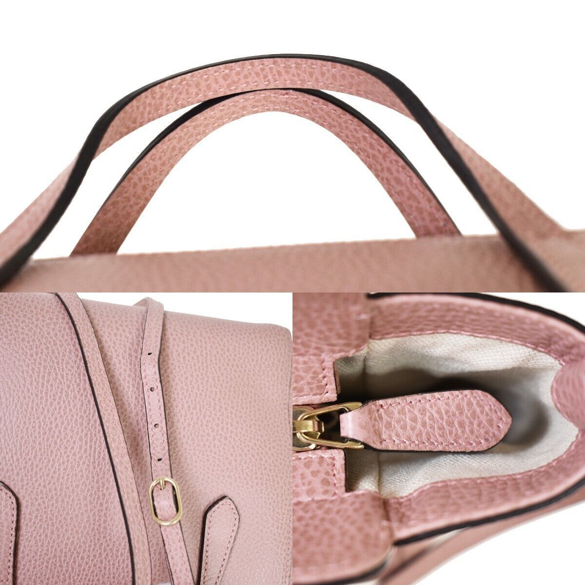 Gucci Swing Pink Leather Handbag (Pre-Owned) Size ONE SIZE - 8 Thumbnail