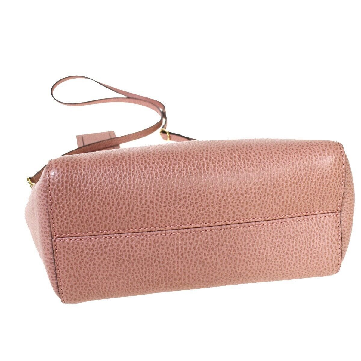 Gucci Swing Pink Leather Handbag (Pre-Owned) Size ONE SIZE - 3 Thumbnail