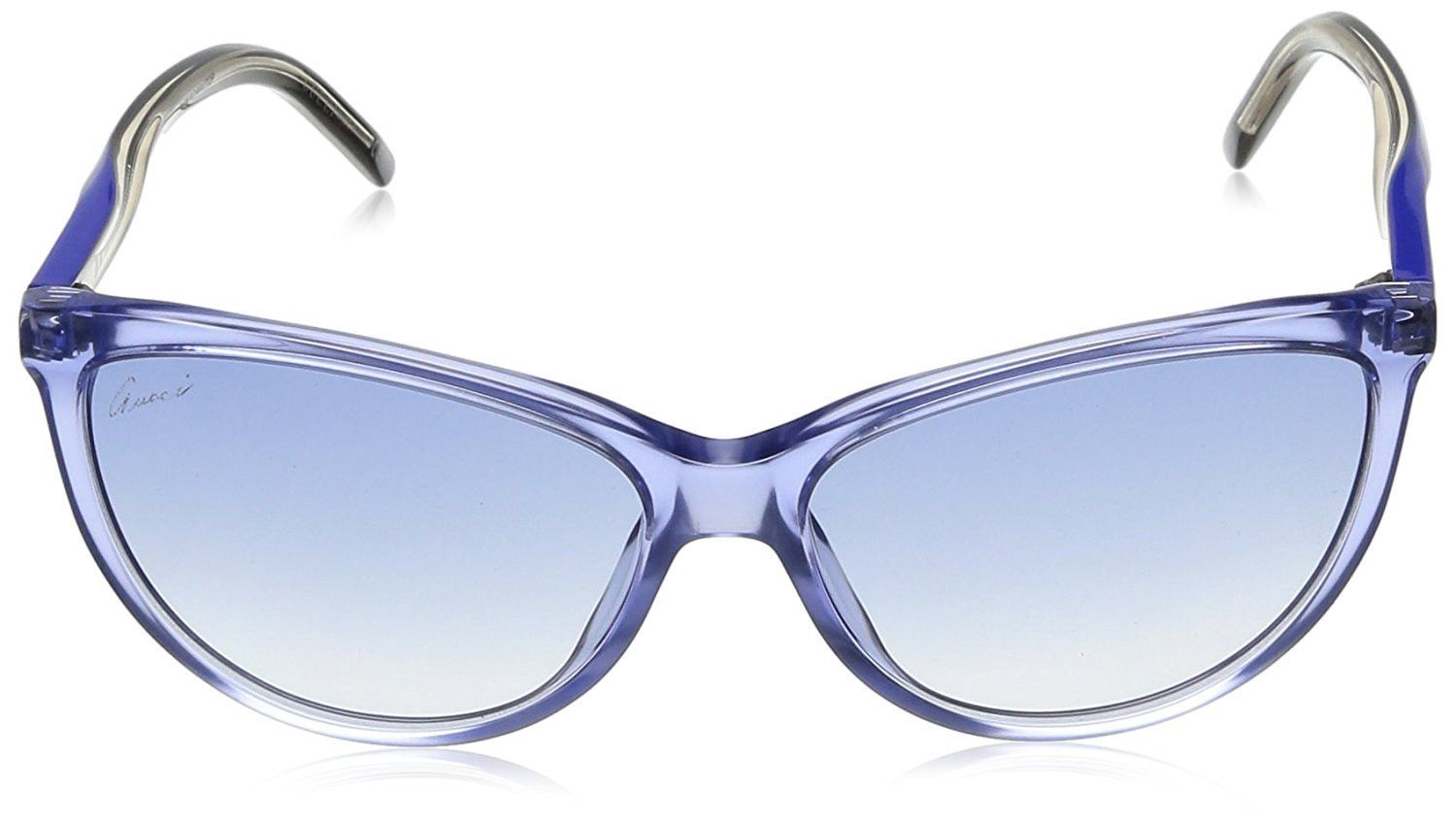Gucci Women's Blue Plastic Cat Eye Sunglasses G GG Size ONE SIZE - 2 Thumbnail
