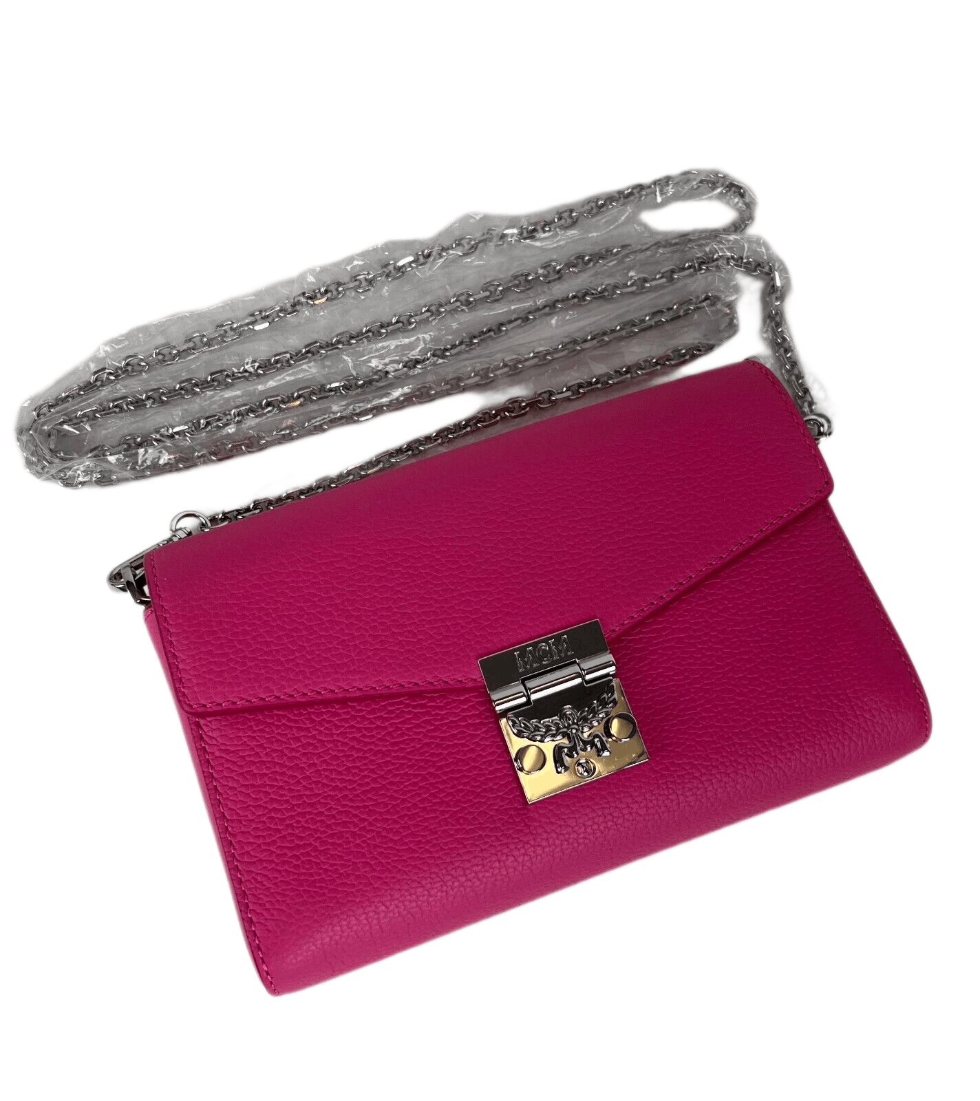 MCM Millie Sugar Pink Small Crossbody Silver Chain Bag Size ONE SIZE - 6 Thumbnail