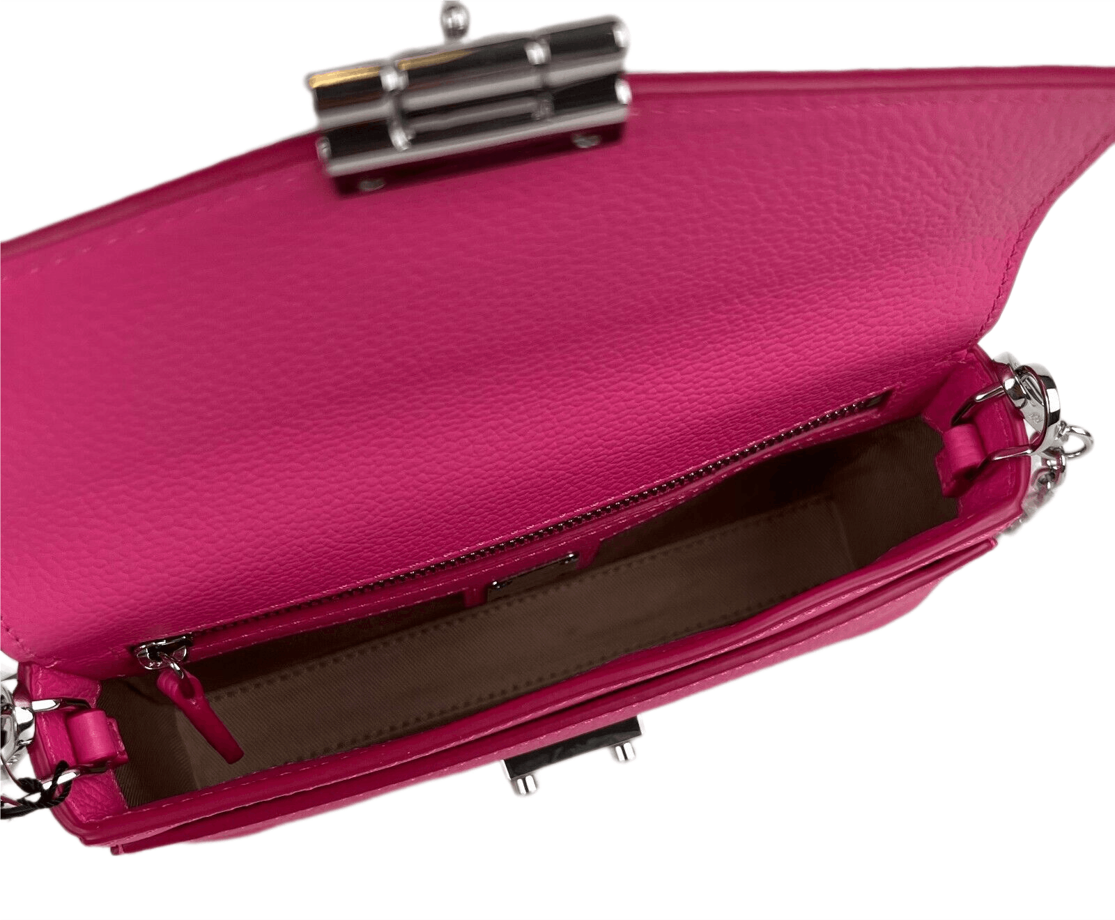 MCM Millie Sugar Pink Small Crossbody Silver Chain Bag Size ONE SIZE - 8 Thumbnail