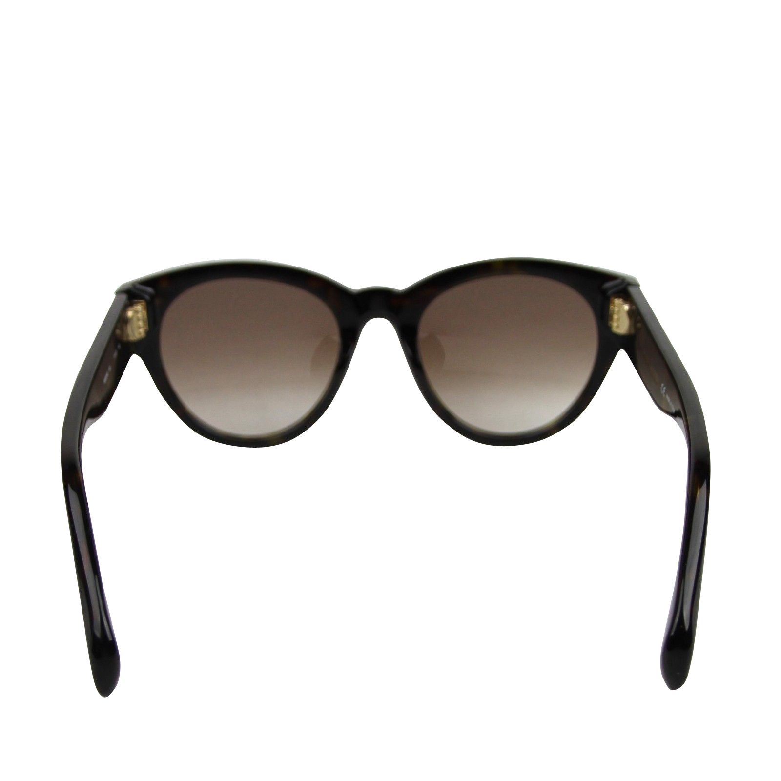 Alexander McQueen Unisex Spikes Havana Plastic Square Acetate Sunglasses Size ONE SIZE - 8 Thumbnail
