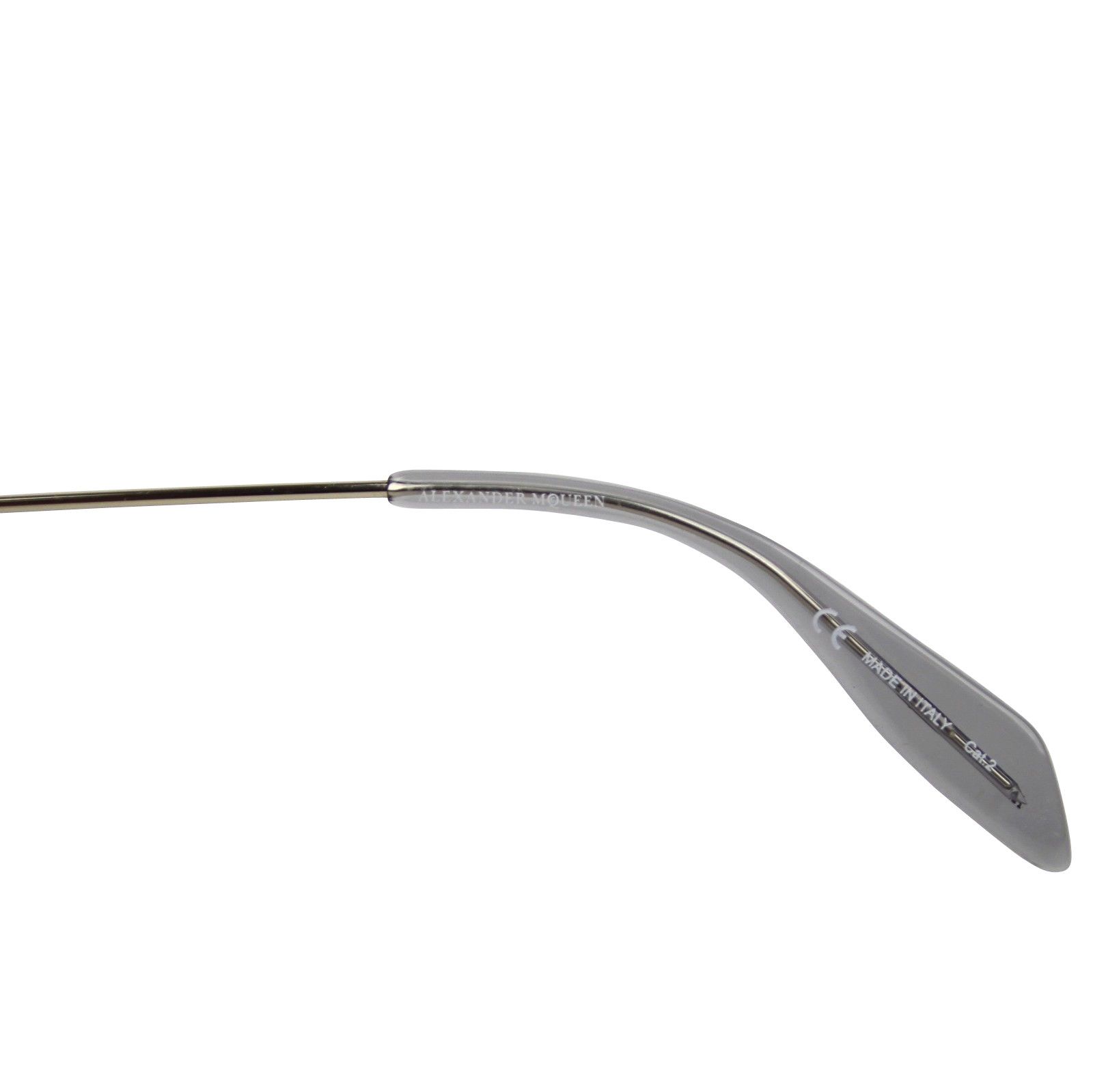 Alexander McQueen Unisex Blue Metal Reflective Aviator Sunglasses Size ONE SIZE - 8 Thumbnail
