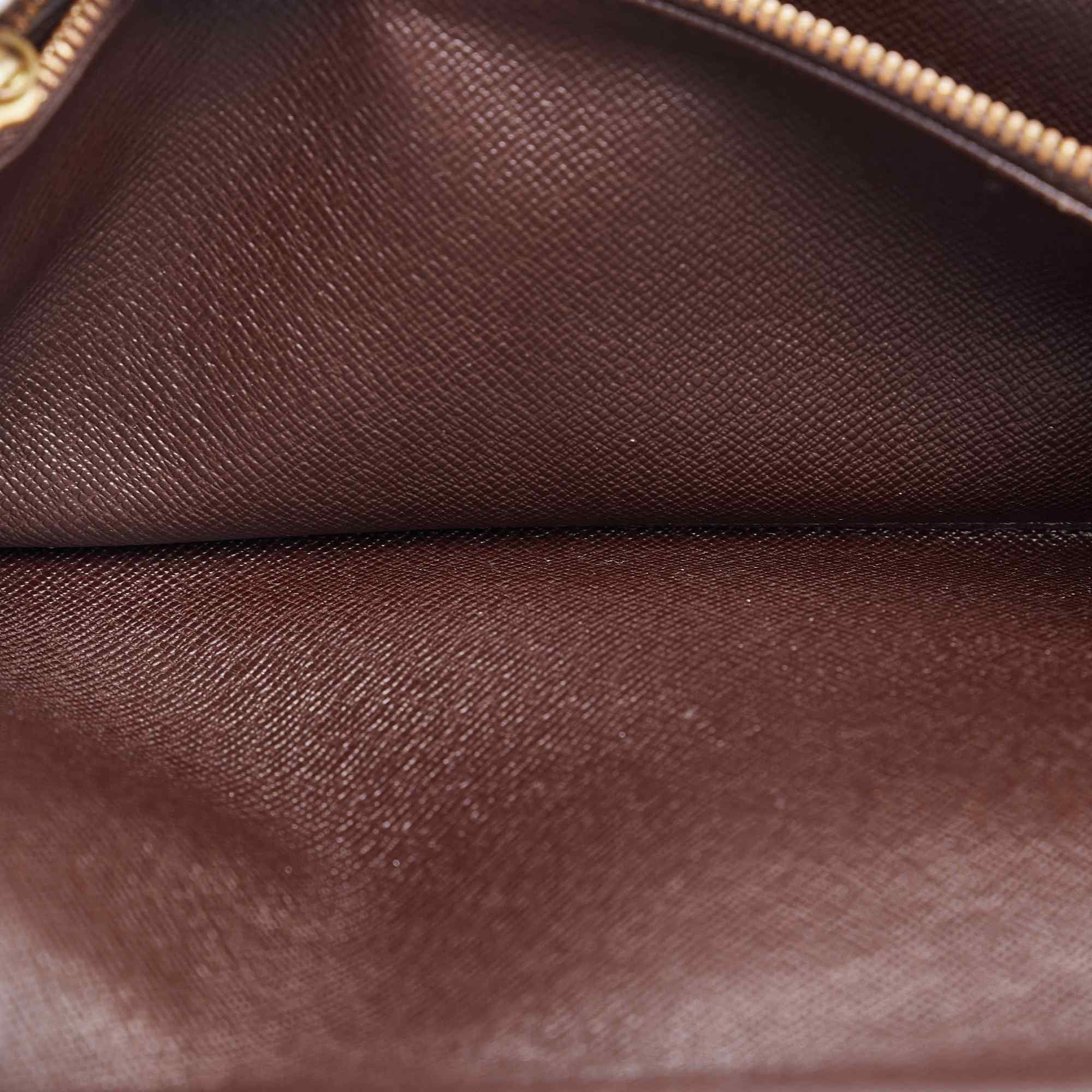 Louis Vuitton Brown Canvas Damier Ebene Sarah Wallet (Pre-Owned) Size ONE SIZE - 7 Thumbnail