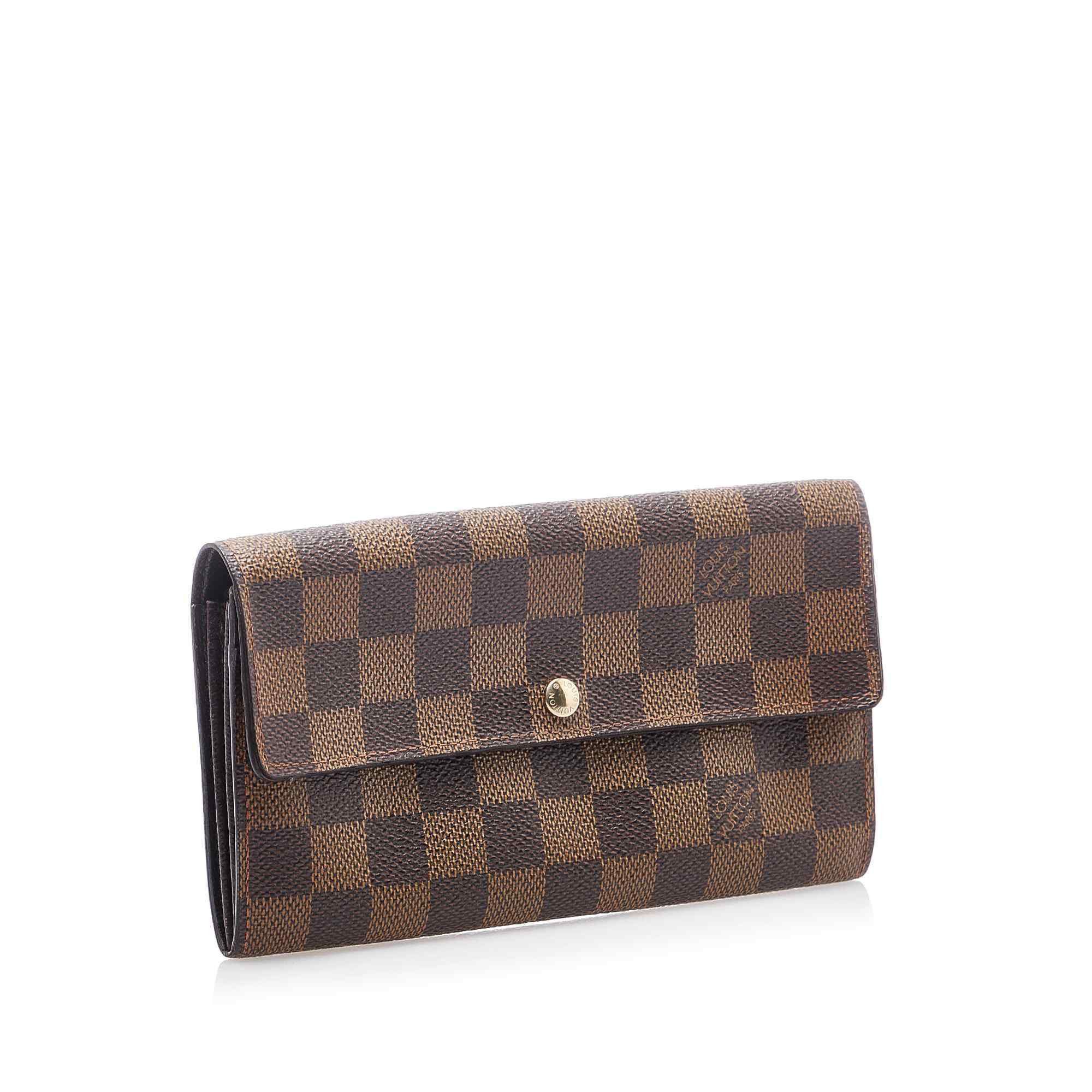 Louis Vuitton Brown Canvas Damier Ebene Sarah Wallet (Pre-Owned) Size ONE SIZE - 2 Thumbnail