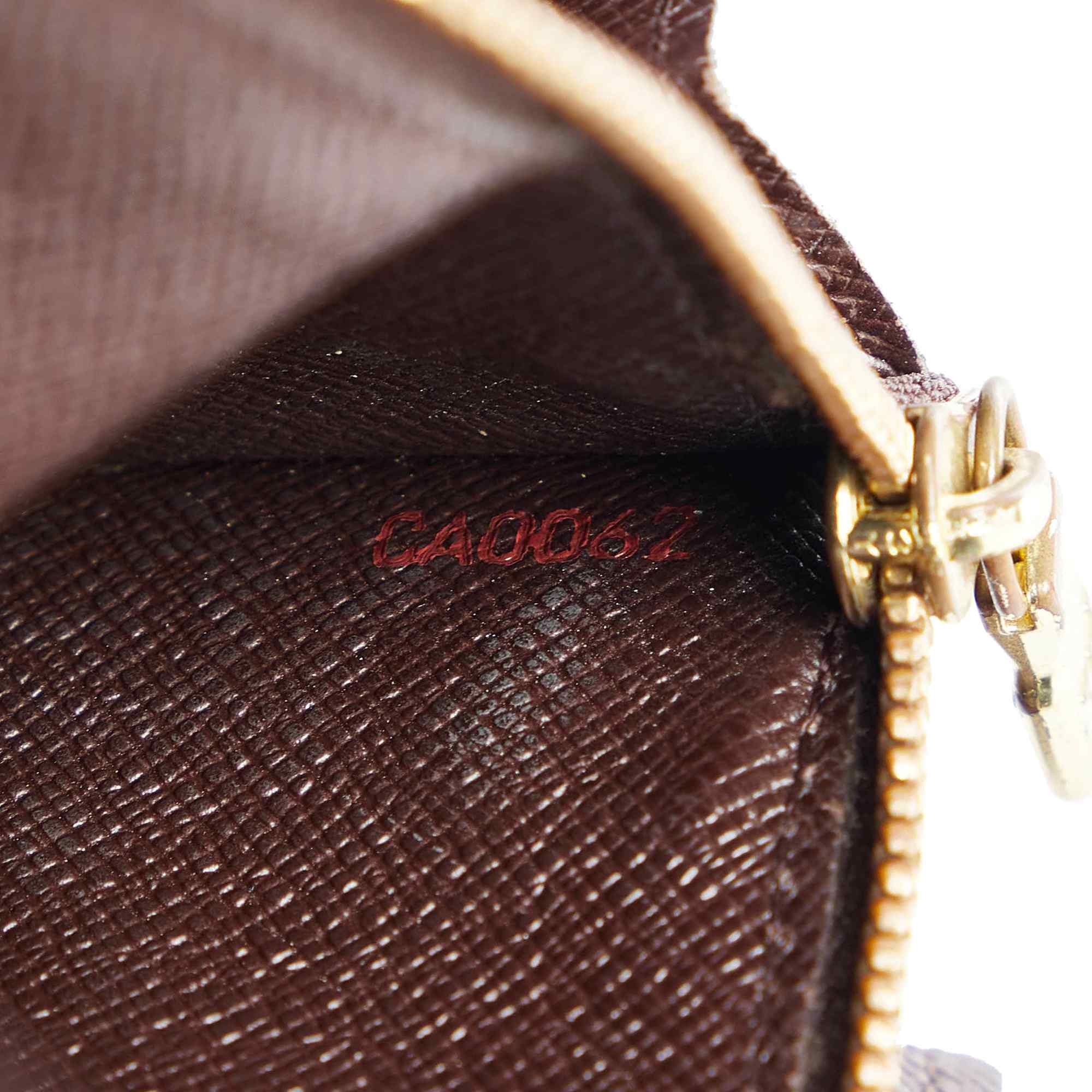 Louis Vuitton Brown Canvas Damier Ebene Sarah Wallet (Pre-Owned) Size ONE SIZE - 9 Thumbnail